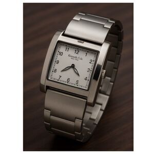 Kenneth Cole New York Watch Vintage Stainless Steel With Box Booklet KC4349